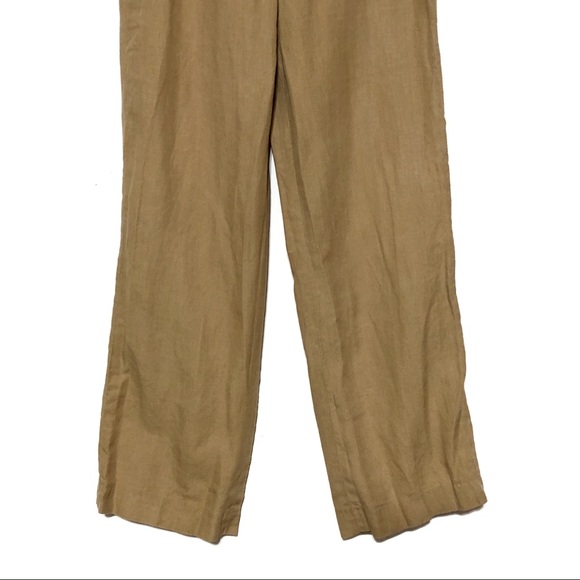 Y2K DKNY 100% Linen Pants - Caramel - Picture 4 of 12
